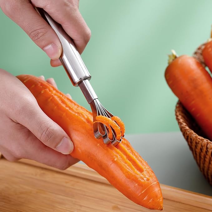 4 Pcs Coconut Meat Removal Scraper Tools, Stainless Steel Coco Nut Kinfe