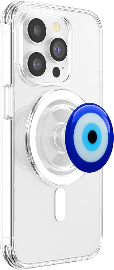 Evil Eye Charm Stone Blue Eye Symbol of Protection Talisman PopSockets PopWallet for MagSafe