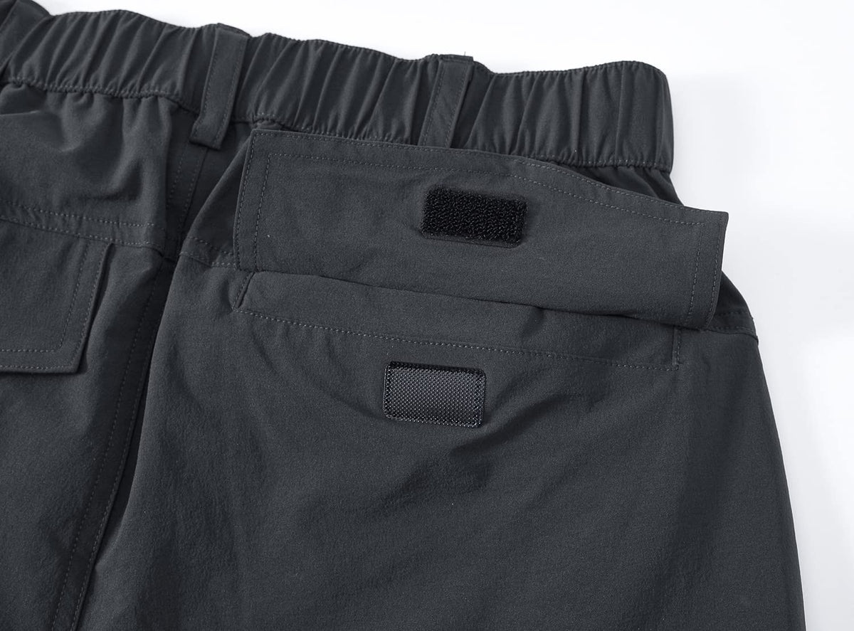 YSENTO Women's Hiking Pants Lightweight Stretch Quick Drying UPF 50 Camping Travel Work Cargo Pants 6 Pockets Dark Grey Size XL