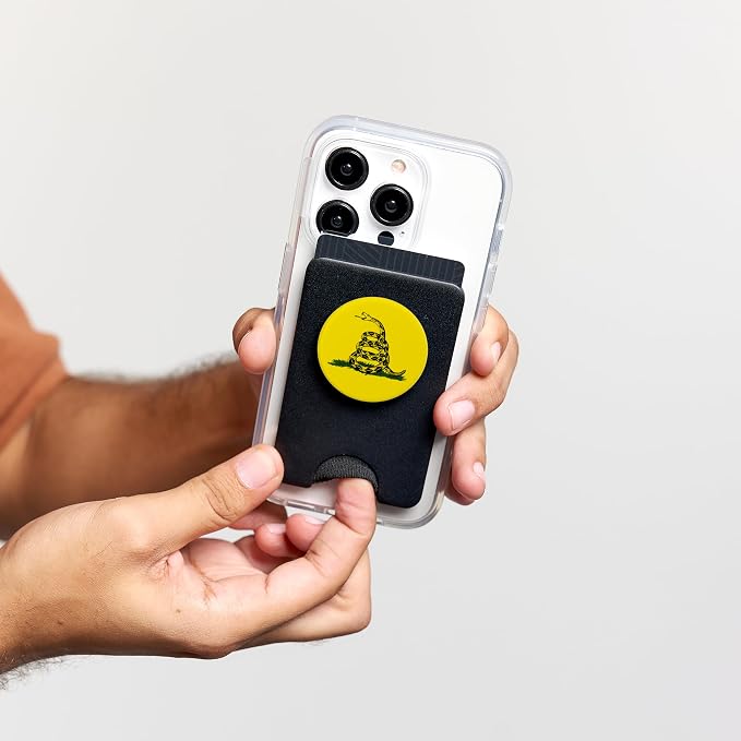 Gadsden Flag Coiled Rattlesnake PopSockets Adhesive PopGrip