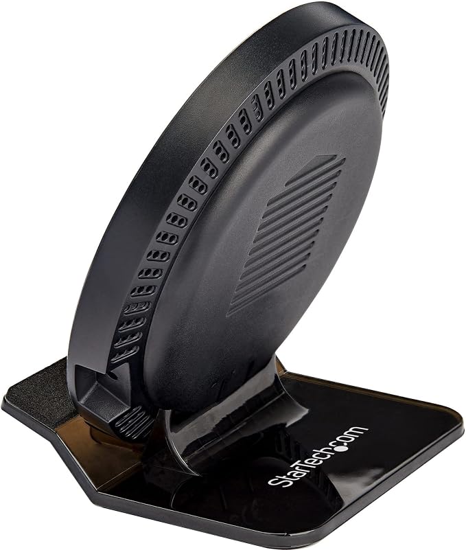 StarTech.com 15W Qi Wireless Charging Stand - Qi Certified Wireless Charger Stand or Pad - Adjustable - Universal Wireless Charging Pad for Smartphone - iPhone/Samsung Galaxy/Google Pixel (QWCHSTAND)