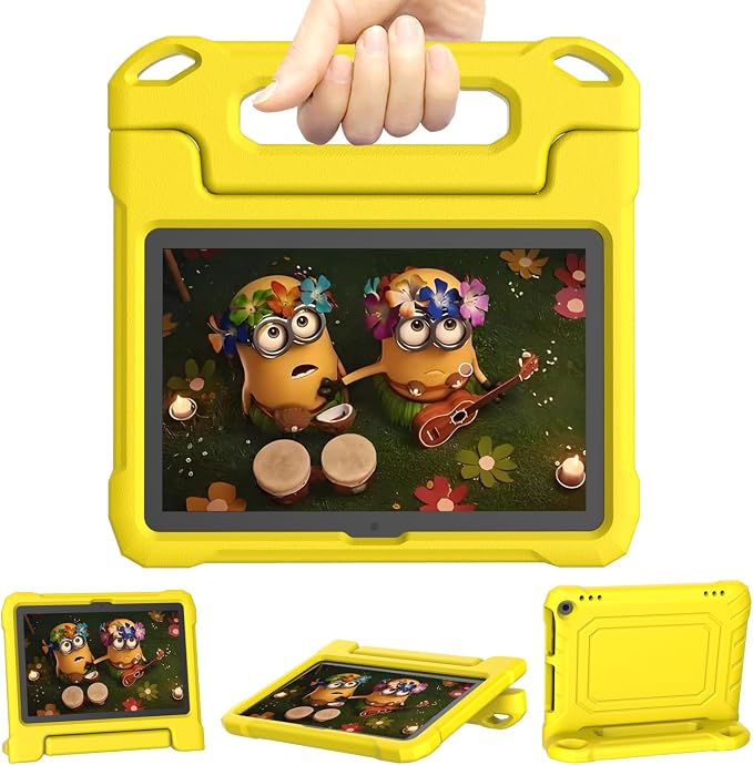 DJ&RPPQ Kids CaseEVA Strong Anti Drop is Suitable for 10 inch Tablet. Not Compatible with Ipad 10in Tablet Black