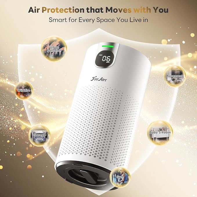 FreAire Air Purifiers for Home Large Room Covers up to 1800Ft², VisionAir 20dB