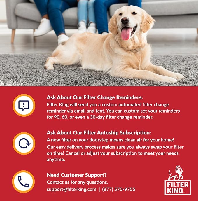 Filter King 28x29.5x1 Air Filter | 6-PACK | MERV 11 HVAC Pleated A/C Furnace