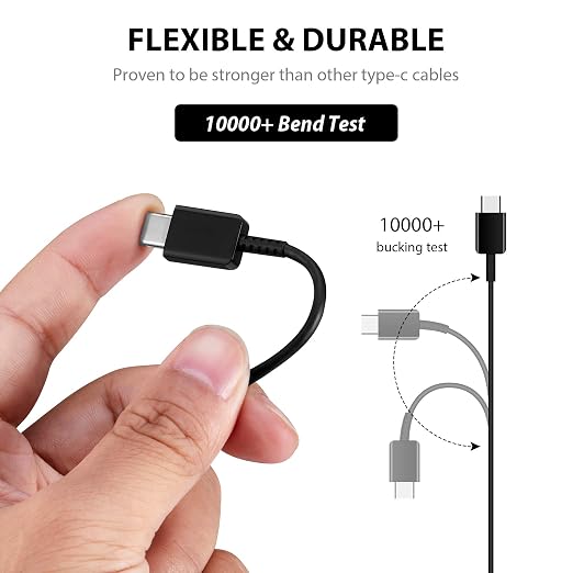 PRO 4FT USB-C Data Charging Cable (2Pack) Compatible with ZTE Blade A31 Plus Plus Quick Fast Charging Plus 5Gbps Data Transfer Hi-Speeds!