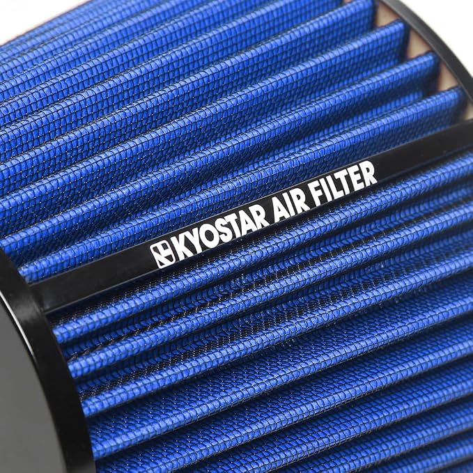 KYOSTAR Universal 3/3.5/4" High-Flow Air Filter, Reusable Cone Cold Air Intake