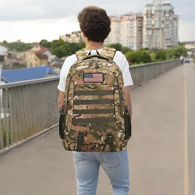 Camo Backpack for Boys backpack for School Bags for Boy Bookbag Children Kids Teens Elementary Middle High School Outdoor Camping