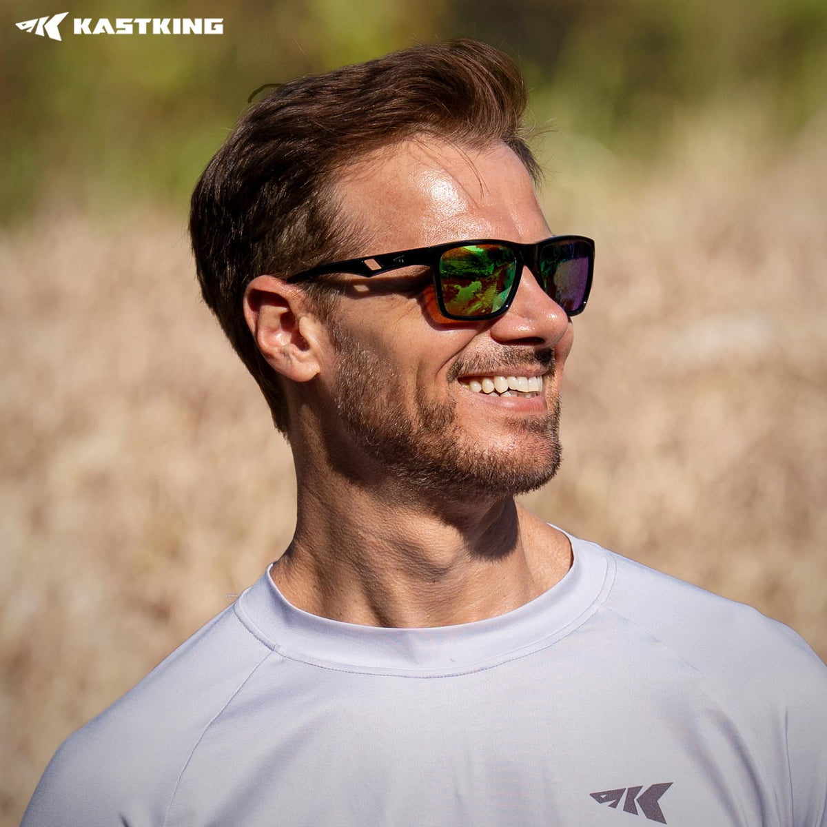 KastKing FlatRock Polarized Sport Sunglasses for Men and Women, Ideal for Driving Fishing Cycling Running, UV Protection