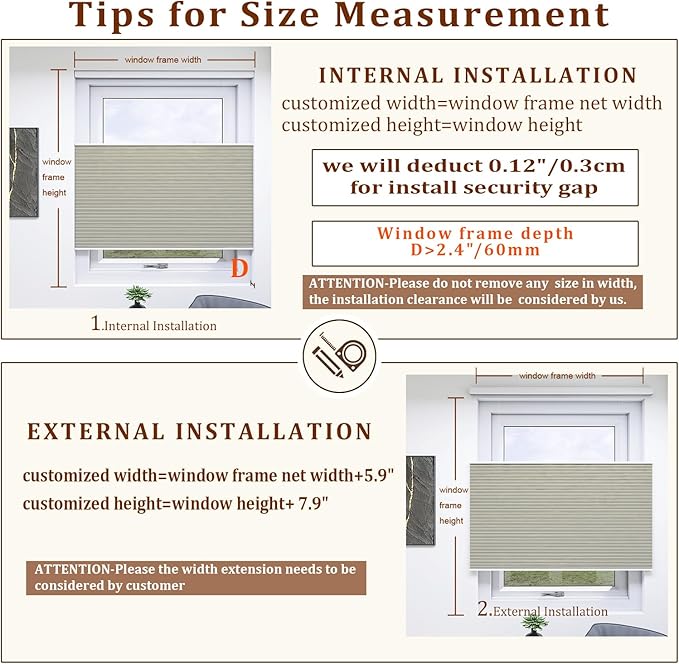 LEXEN Smart Top Down Bottom Up Honeycomb Shades - WiFi Enabled Motorized Cellular Blinds Compatible with Alexa/Google Home Double Cellular Fabric Light Filtering Insulated Custom Sizes-Grey
