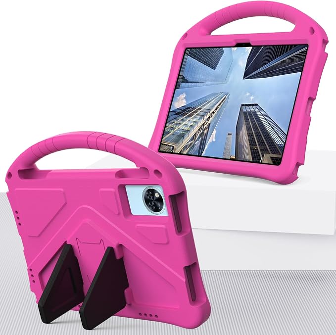 YRH Kids Case for Lenovo Idea Tab 11 inch Tablet 2025 Model TB336FU EVA Shockproof with Stand Handle Black