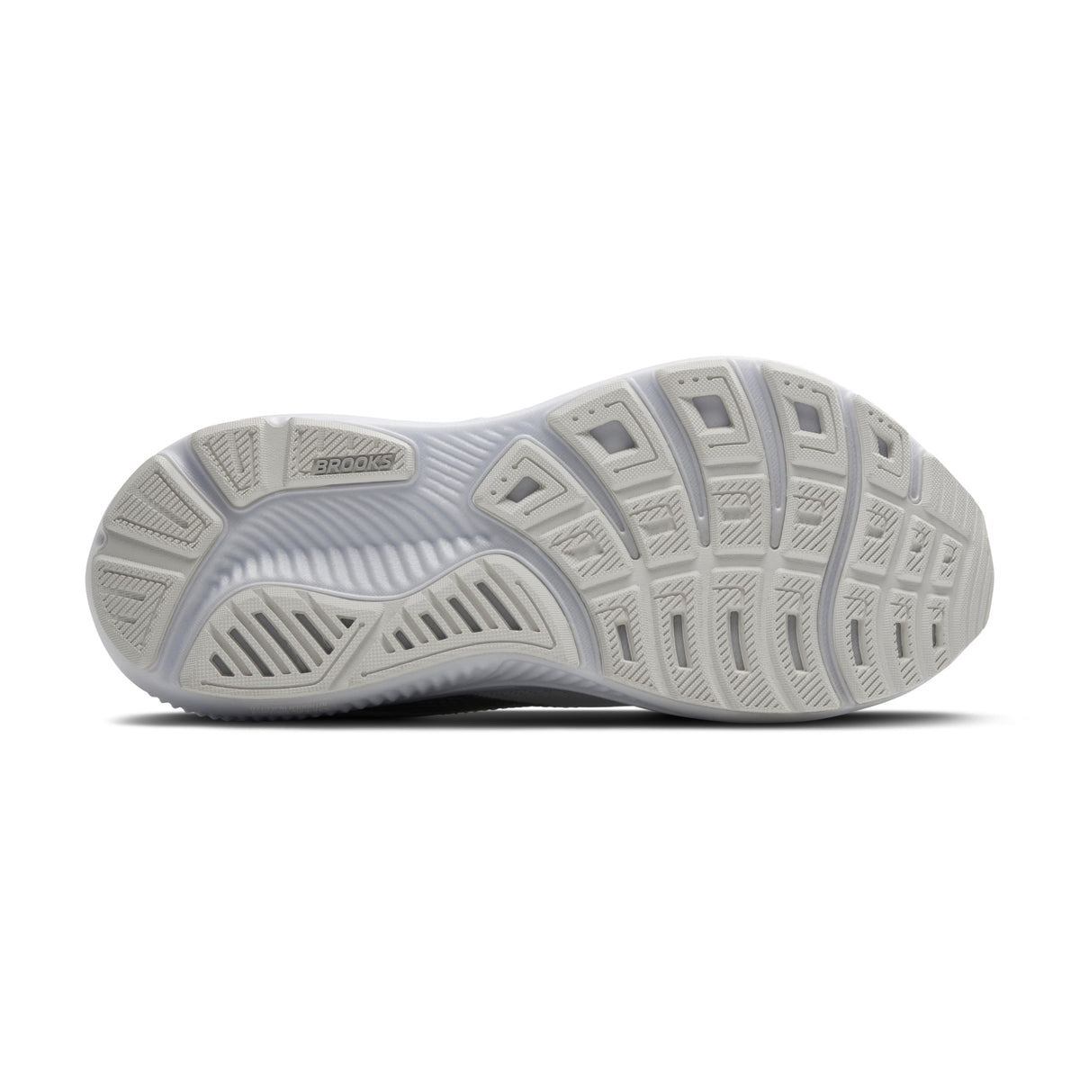 Brooks Women’s Ghost 17 Neutral Running Shoe - White/White/Grey - 10 Medium
