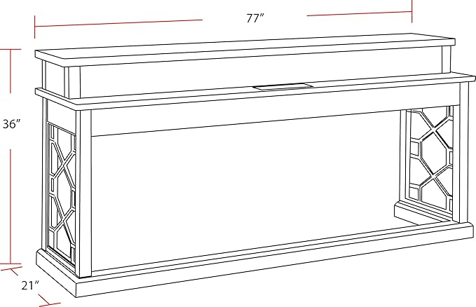 Parker House Sundance - Dark Brown Everywhere Console Table