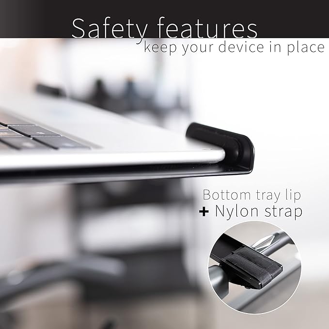 VIVO Universal Laptop Treadmill Desk, Adjustable Ergonomic Notebook Mount Stand for Treadmills Stand-TDML1