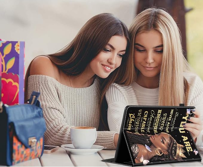 Case for Amazon Fire Max 11 Tablet (13th Generation 2023 Release) Multi-Angle Smart Stand Cover Auto Sleep/Wake for Fire 11 Max Tablet,African American Women Inspirational Quotes