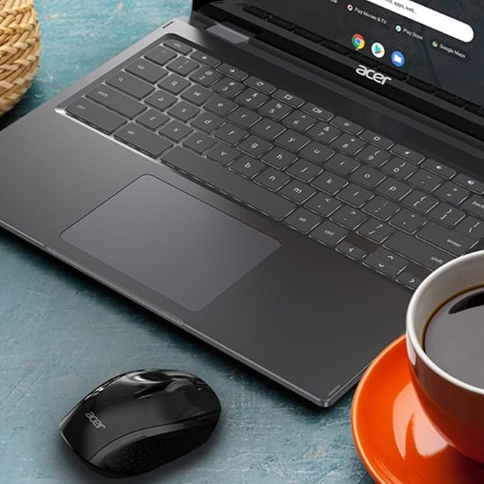 acer RF Wireless Mouse M501 (Black), Works with Chromebook, with USB Plug and Play for Right/Left Handed Users (for Chromebooks, Windows PC & Mac, (Pack of 1)