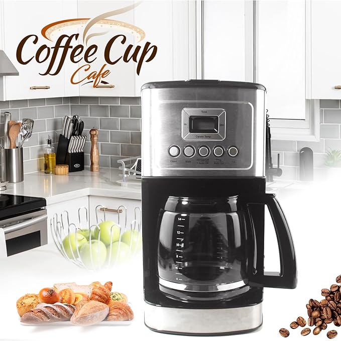 14 Cup Glass Coffee Carafe Replacement for Cuisinart Coffeemaker