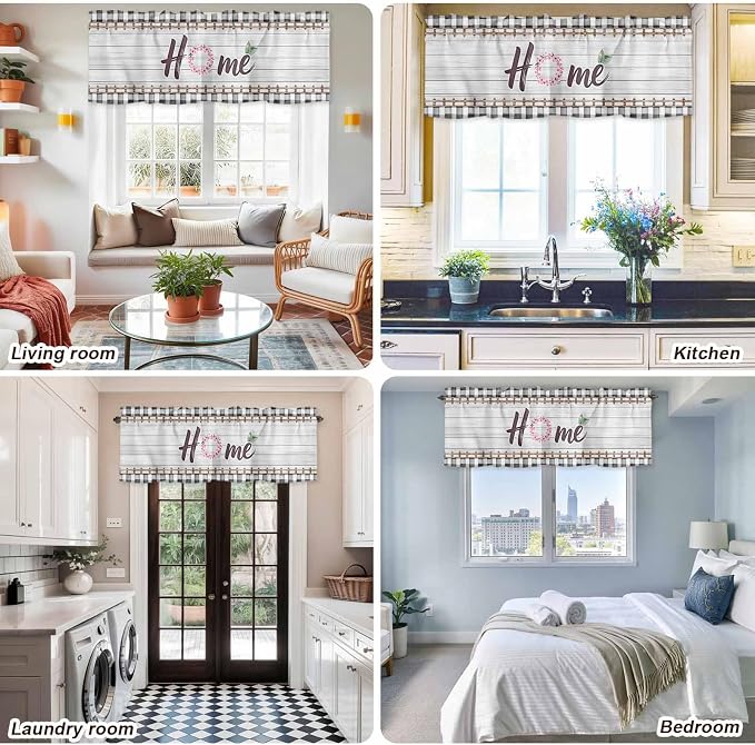 Spring Flowers Curtain Valances