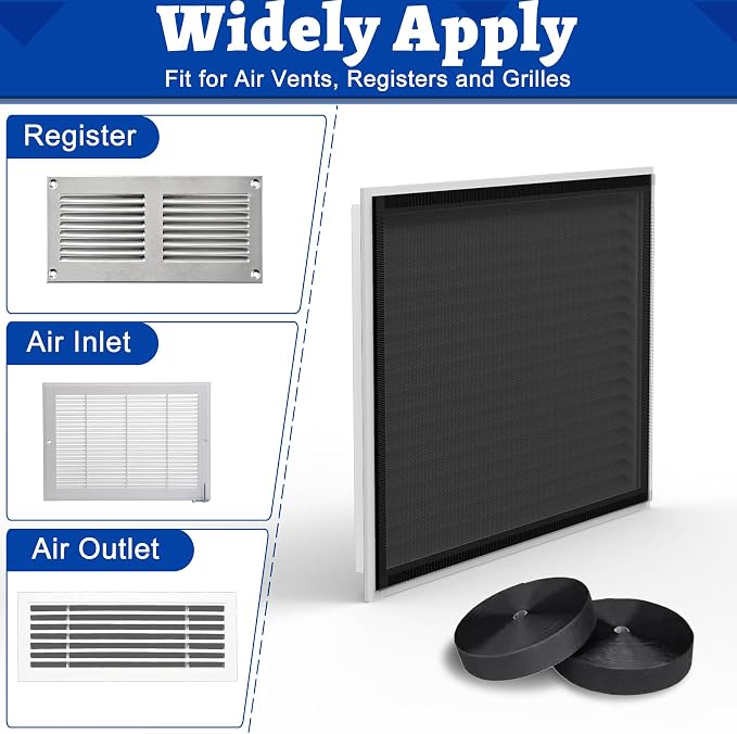 Air Vent Filter Kit, Easy Air Flow, Air Vent Filters
