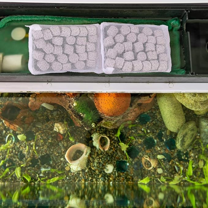 DEPEPE 10pcs 7.8 x 5.9 Inch Aquarium Filter Media Bags