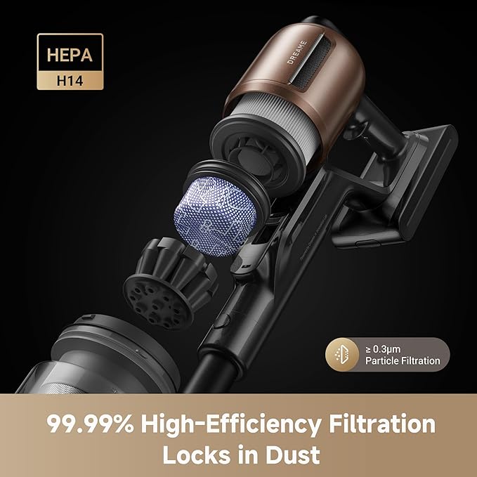 DREAME Z20 Station Cordless Stick Vacuum Cleaner with Dust Removal Hub, Dust Reveal Omni-Brush, 250AW Powerful Suction for Multi-Surface, Up to 90min Running Time, Smart Detection Upright Vacuum