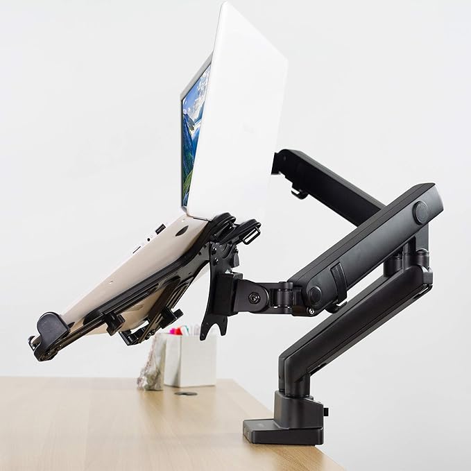 VIVO Adjustable 11 to 17 inch Laptop Holder Only for VESA Compatible Monitor Arms, Notebook Adapter for VESA Monitor Mounts up to 100x100mm Stand-LAP4