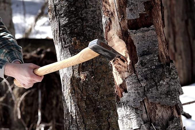 1844 Helko Werk Germany Classic Scout Axe - Made in Germany Felling Axe, Cutting Axe, Camping Axe, for felling trees, cutting wood, splitting camp firewood - Head 2.5 lbs, Handle 28 in. (Scout) #10492