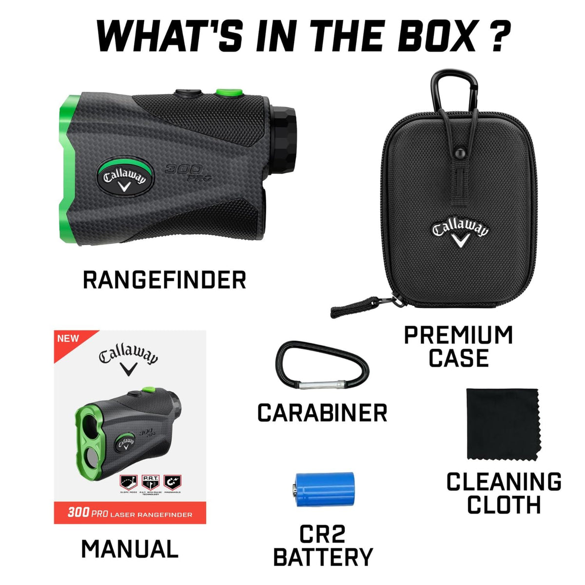 Callaway 300 Pro Golf Laser Rangefinder - Elyte