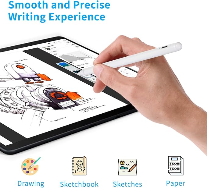 Electronic Stylus Pen for Amazon HD Fire 10/8 Tablet Pencil Active Digital Capacitive Pen for Amazon Fire HD 10 Tablet High Precision with Ultra Fine TipGood at Drawing and WritingBlack