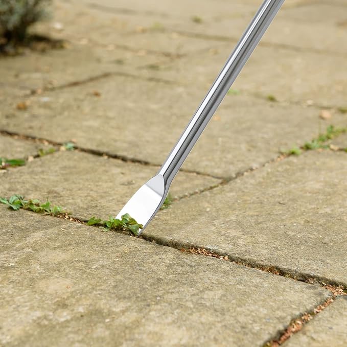 Dandelion Weeder Puller Tool with Soft Handle, Stainless Steel Garden Weed Remover Tool Weed Puller Tool Garden Weeder for Lawn Farmland Transplant Gardening Plant Tool