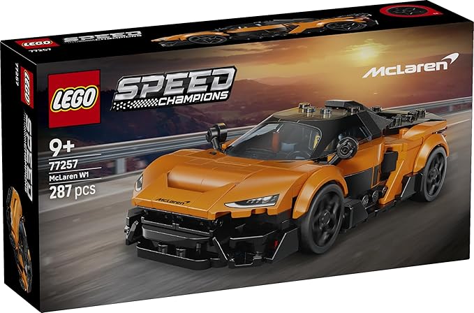 Lego 77257 Speed Champion McLaren W1 Toy Birthday Present Blocks for Boys and Girls Children 9 Years Old 10 Years Old 11 Years Old Elementary School Vehicles Car Mini Car Interior Stylish