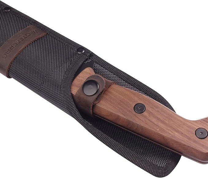 Machete for Cutting Trees Heavy Duty with Sheath for Yard Work Controlled Chopping, Cutting, Gardening, Camping and Bushcraft