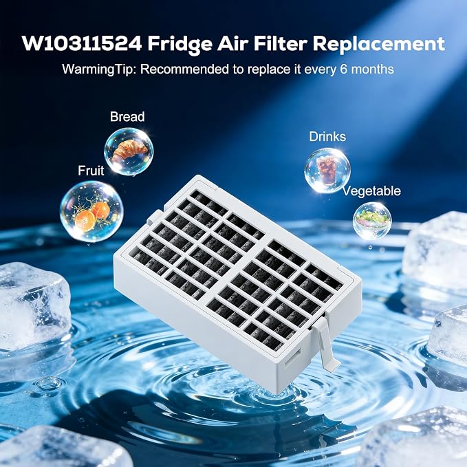 W10311524 AIR1 Refrigerator Air Filter Cartridge Replacement