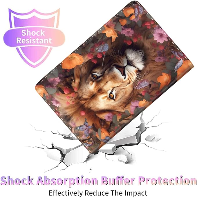 Case for New iPad (A16) 11th Generation 11 Inch 2025for iPad 10th Generation 2022 10.9 Inch Multi-Angle Stand Smart Cover Shockproof with Auto Wake/Sleep Baby Dragon
