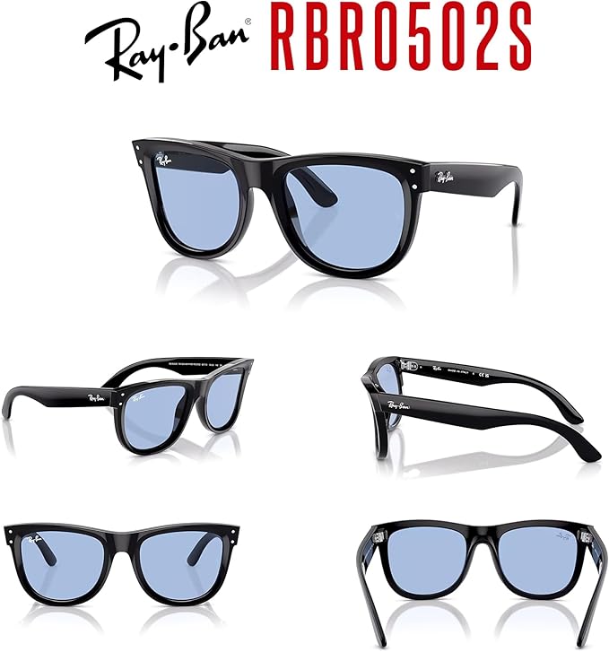Ray-Ban Wayfarer Reverse RBR0502S Square Sunglasses for Men for Women +BUNDLE with ACCESSORY EYEWEAR KIT