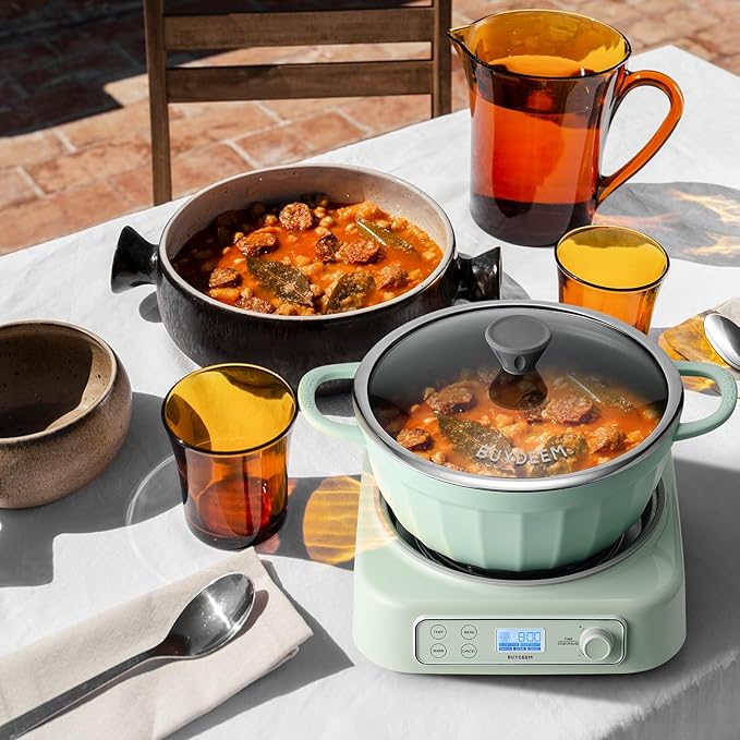 BUYDEEM LP55 5-in-1 Slow Cooker with Removable Nonstick Stockpot, 4.7QT