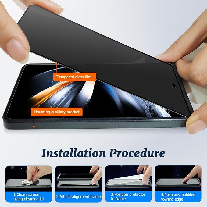 2 Pack Matte Privacy Screen Protector for Samsung Galaxy S24 Ultra 5G,9H Tempered Glass,Anti-Glare,Anti-Spy,Anti-Scratch, Smooth and Responsive Absolute Fingerprint Compatibility Touch Screen HD Clear
