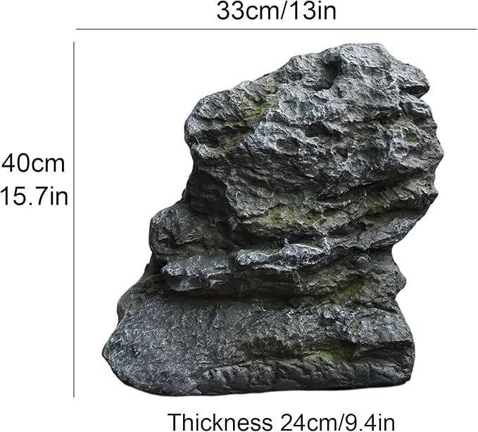 Outdoor Fake Rock Cover Realistic Lightweight Fiberglass Artificial Landscape