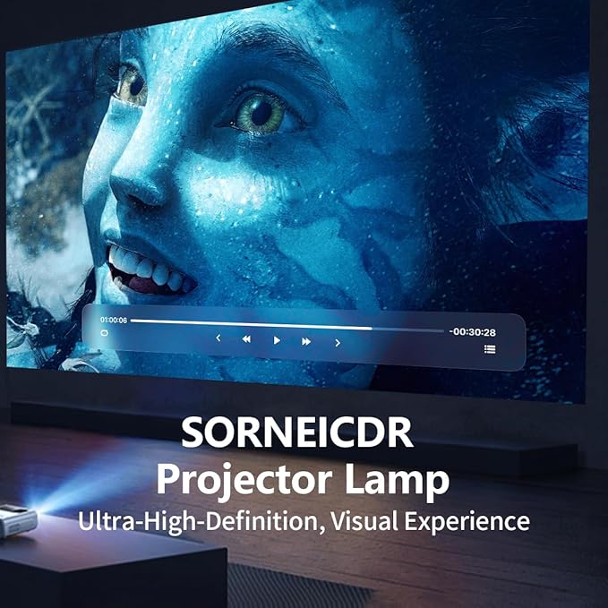 SORNEICDR 725-10229/330-6581 / KFV6M A+ Quality Replacement Projector Lamp Bulb Compatible with DELL 1510X 1610X 1610HD Projectors, with Housing