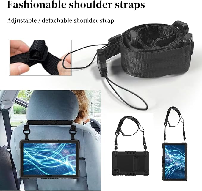 for T-Mobile Revvl Tab 5G Tablet Case 10.36 Inchfor Revvl Tab 5G CaseHeavy Duty Shockproof with Kickstand&Shoulder Strap Case for T-Mobile Revvl Tab 5G Tablet (Black)