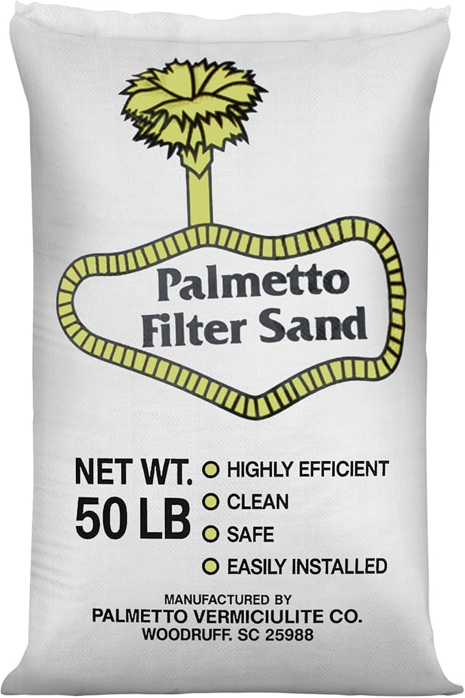 Palmetto 5 Pack Pool Filter Sand, Clean and Clear Water, Natural Sand