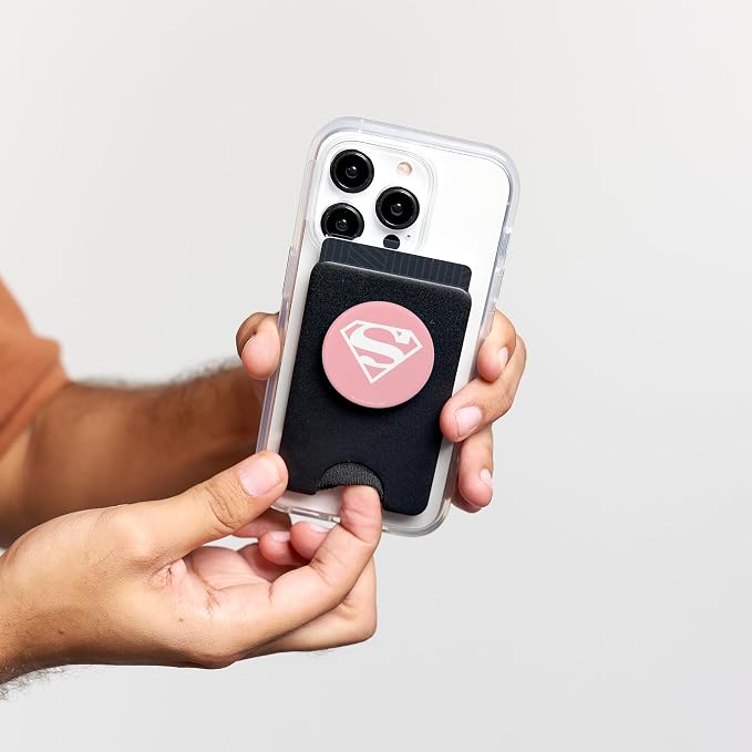 Supergirl White & Pink Shield PopSockets Adhesive PopGrip