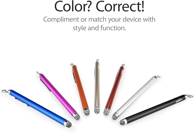 BoxWave Stylus Pen Compatible with Samsung Galaxy Tab S5e Wi-Fi - EverTouch Capacitive Stylus Fiber Tip Capacitive Stylus Pen - Jet Black