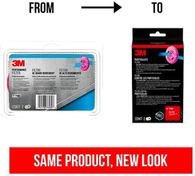 3M P100 Performance Filter 2091, 2 Pairs, Use