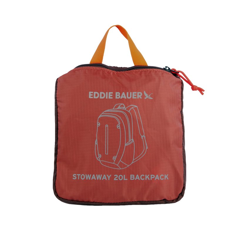 Eddie Bauer Stowaway Packable Backpack | Travel | Outdoor | Lightweight | Foldable | Durable | Ripstop Polyester | 20L - Maroon