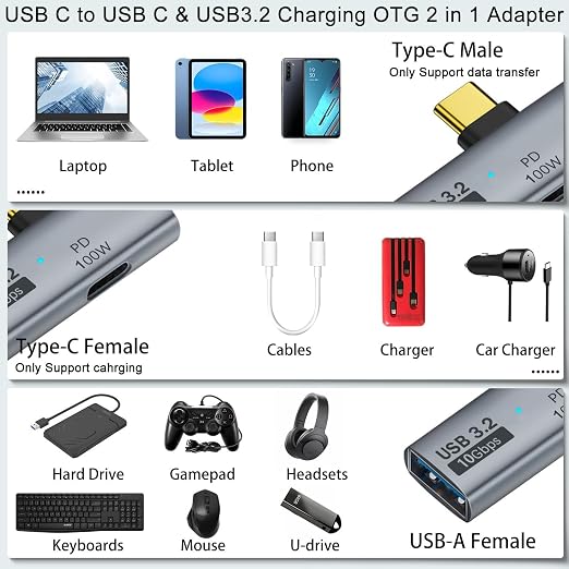 VOLT+ Quick Wall Charging 3.0 KIT Compatible with Xiaomi Redmi Note 11 Pro 5G Supports 18W USB 3.0 Hi-Spee + USB Type-C Data Cable Transfer at 5Gbps