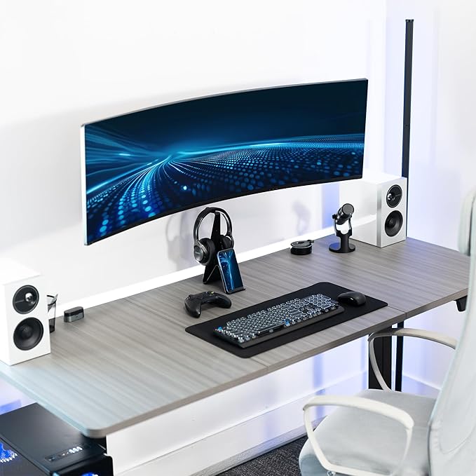 VIVO Full Motion Ultrawide Monitor Wall Mount, Fits Ultra-Wide Screens up to 49 inches and 44 lbs, Wide VESA Range with Tilt and Swivel, Black, MOUNT-VW06