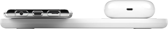 Belkin 10W Dual Wireless Charging Pad Qi Charger for iPhone | iPhone Samsung AirPods compatible charge two devices hands-free music and video streaming