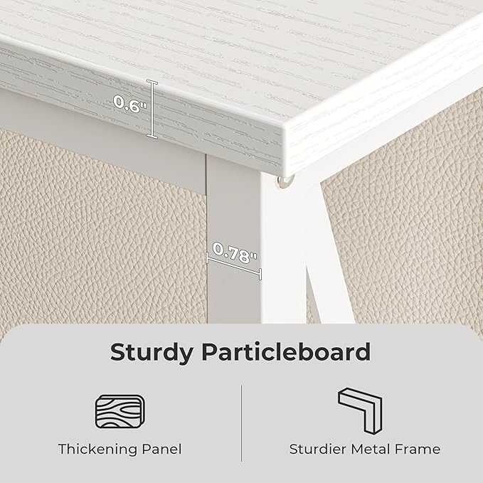 SUPERJARE 70 Inch Console Table with Outlets and USB-C Port, Extra Long Behind Couch Sofa Table with X-Shaped Design, Narrow for Entryway, Living Room, Metal Frame, Wooden Top, White