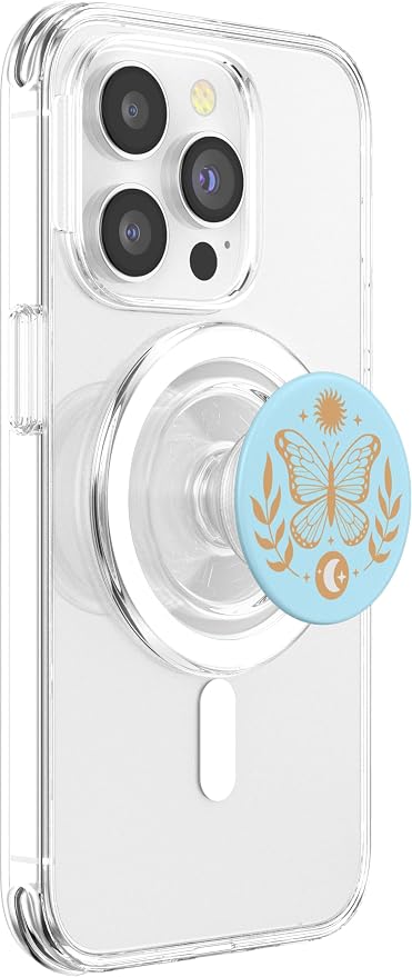 PopSockets Celestial Phone Grip - Sun & Moon Butterfly PopSockets PopWallet for MagSafe