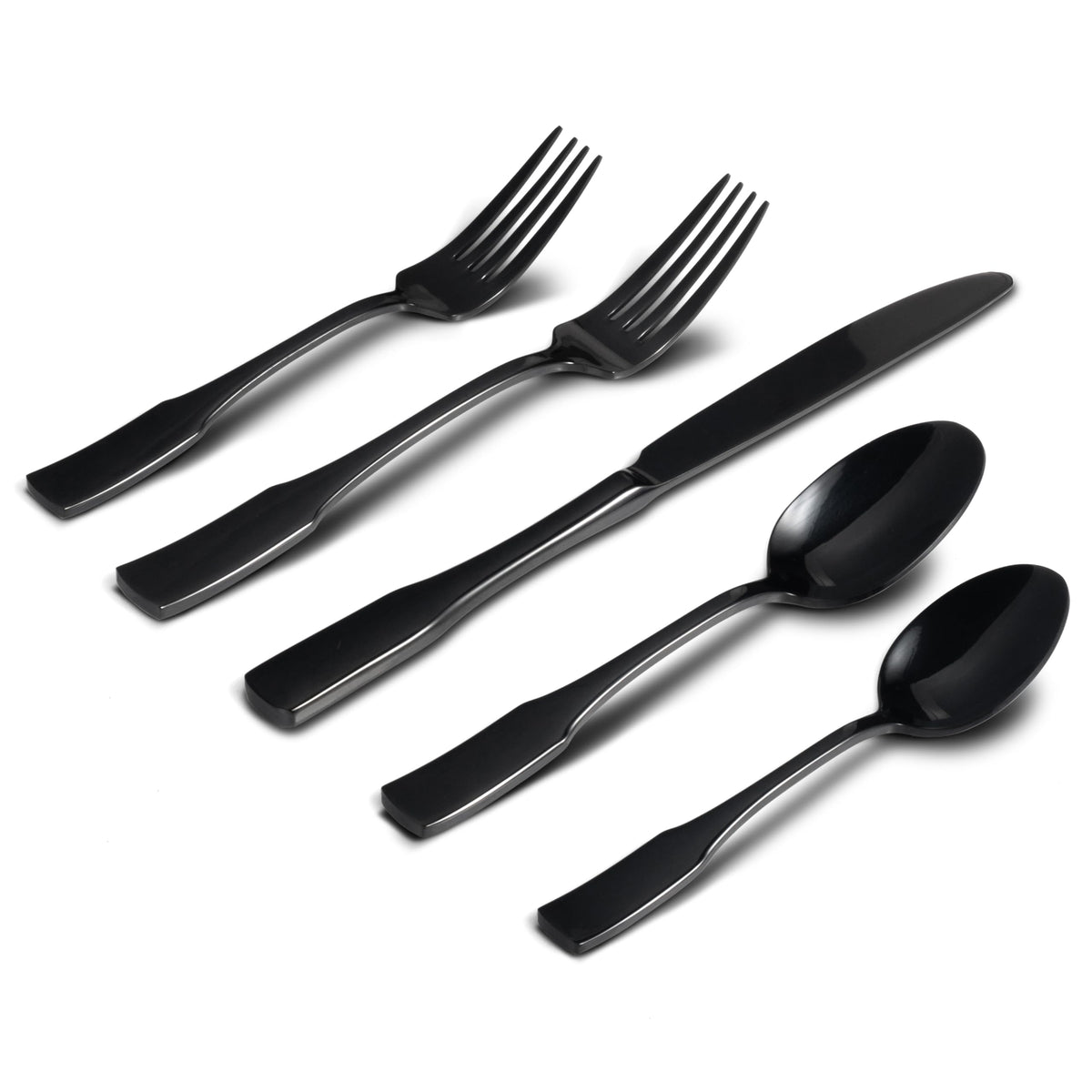 Alata Kate 48-Piece Silverware Set with steak knife Service for 8, Stainless Steel Flatware Set, Mirror Polished Cutlery Set Dishwasher Safe